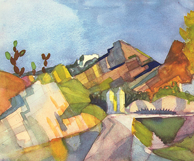 Rocky Landscape August Macke